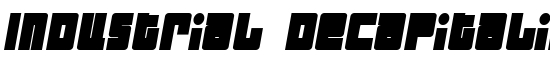 Industrial Decapitalist BoldItalic - Download Thousands of Free Fonts at FontZone.net