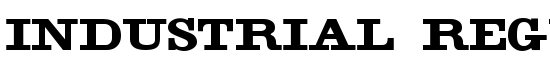 Industrial Regular - Download Thousands of Free Fonts at FontZone.net