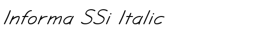 Informa SSi Italic - Download Thousands of Free Fonts at FontZone.net