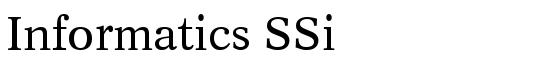 Informatics SSi - Download Thousands of Free Fonts at FontZone.net