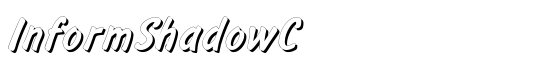 InformShadowC - Download Thousands of Free Fonts at FontZone.net