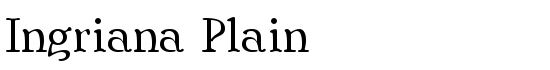 Ingriana Plain - Download Thousands of Free Fonts at FontZone.net