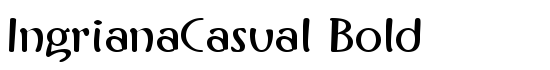 IngrianaCasual Bold - Download Thousands of Free Fonts at FontZone.net