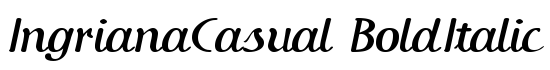 IngrianaCasual BoldItalic - Download Thousands of Free Fonts at FontZone.net