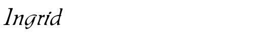 Ingrid - Download Thousands of Free Fonts at FontZone.net