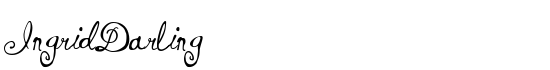 IngridDarling - Download Thousands of Free Fonts at FontZone.net