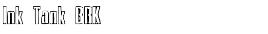 Ink Tank BRK - Download Thousands of Free Fonts at FontZone.net