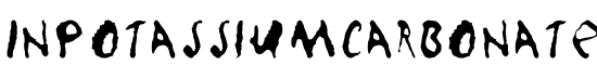 InPotassiumCarbonate - Download Thousands of Free Fonts at FontZone.net