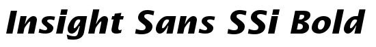 Insight Sans SSi Bold Italic - Download Thousands of Free Fonts at FontZone.net