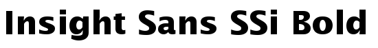 Insight Sans SSi Bold - Download Thousands of Free Fonts at FontZone.net
