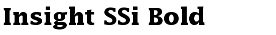 Insight SSi Bold - Download Thousands of Free Fonts at FontZone.net