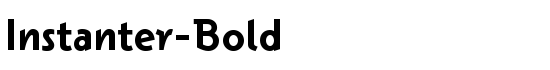 Instanter-Bold - Download Thousands of Free Fonts at FontZone.net