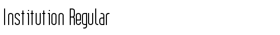 Institution Regular - Download Thousands of Free Fonts at FontZone.net