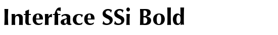 Interface SSi Bold - Download Thousands of Free Fonts at FontZone.net