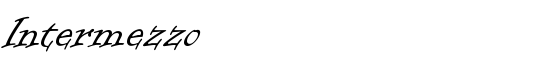 Intermezzo - Download Thousands of Free Fonts at FontZone.net