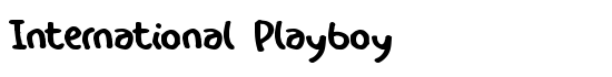 International Playboy - Download Thousands of Free Fonts at FontZone.net