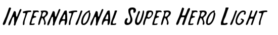 International Super Hero Light - Download Thousands of Free Fonts at FontZone.net