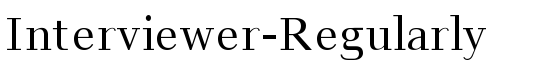 Interviewer-Regularly - Download Thousands of Free Fonts at FontZone.net