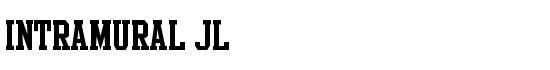 Intramural JL - Download Thousands of Free Fonts at FontZone.net