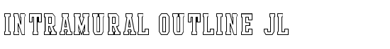 Intramural Outline JL - Download Thousands of Free Fonts at FontZone.net