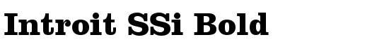 Introit SSi Bold - Download Thousands of Free Fonts at FontZone.net
