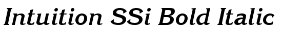 Intuition SSi Bold Italic - Download Thousands of Free Fonts at FontZone.net