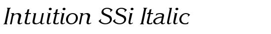 Intuition SSi Italic - Download Thousands of Free Fonts at FontZone.net