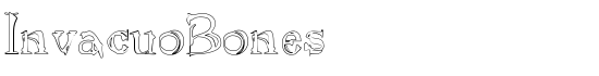 InvacuoBones - Download Thousands of Free Fonts at FontZone.net