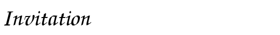 Invitation - Download Thousands of Free Fonts at FontZone.net