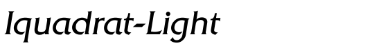 Iquadrat-Light - Download Thousands of Free Fonts at FontZone.net
