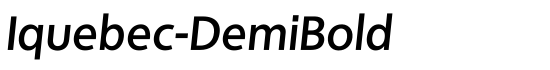 Iquebec-DemiBold - Download Thousands of Free Fonts at FontZone.net