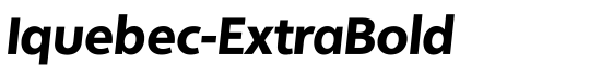 Iquebec-ExtraBold - Download Thousands of Free Fonts at FontZone.net