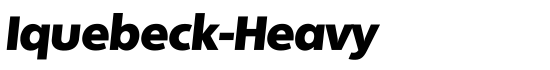 Iquebeck-Heavy - Download Thousands of Free Fonts at FontZone.net