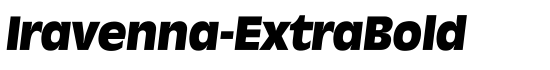 Iravenna-ExtraBold - Download Thousands of Free Fonts at FontZone.net