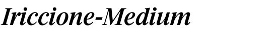 Iriccione-Medium - Download Thousands of Free Fonts at FontZone.net