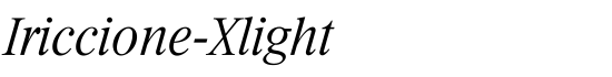 Iriccione-Xlight - Download Thousands of Free Fonts at FontZone.net