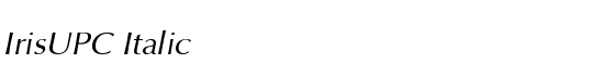 IrisUPC Italic - Download Thousands of Free Fonts at FontZone.net
