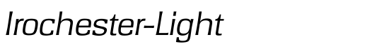 Irochester-Light - Download Thousands of Free Fonts at FontZone.net