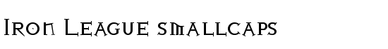 Iron League smallcaps - Download Thousands of Free Fonts at FontZone.net