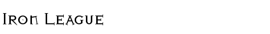 Iron League - Download Thousands of Free Fonts at FontZone.net