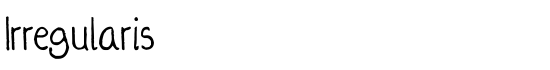 Irregularis - Download Thousands of Free Fonts at FontZone.net