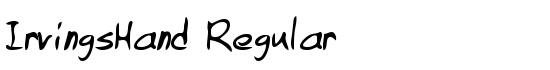 IrvingsHand Regular - Download Thousands of Free Fonts at FontZone.net