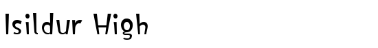 Isildur High - Download Thousands of Free Fonts at FontZone.net