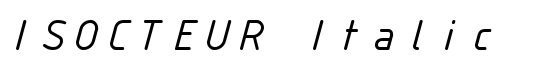 ISOCTEUR Italic - Download Thousands of Free Fonts at FontZone.net
