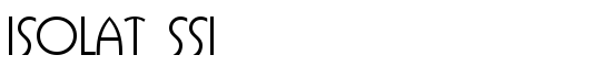 Isolat SSi - Download Thousands of Free Fonts at FontZone.net