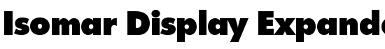 Isomar Display Expanded SSi Expanded - Download Thousands of Free Fonts at FontZone.net