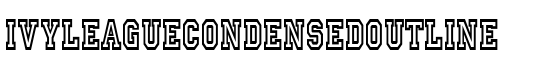 IvyLeagueCondensedOutline - Download Thousands of Free Fonts at FontZone.net