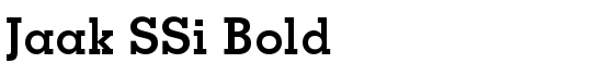 Jaak SSi Bold - Download Thousands of Free Fonts at FontZone.net