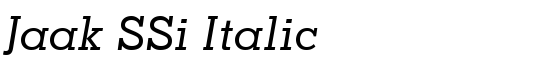 Jaak SSi Italic - Download Thousands of Free Fonts at FontZone.net
