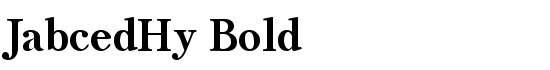 JabcedHy Bold - Download Thousands of Free Fonts at FontZone.net